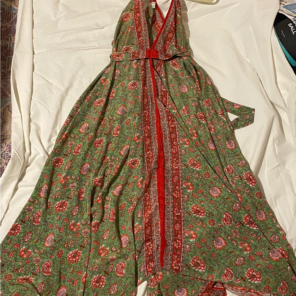 Earthbound sleek handkerchief dress SZ M